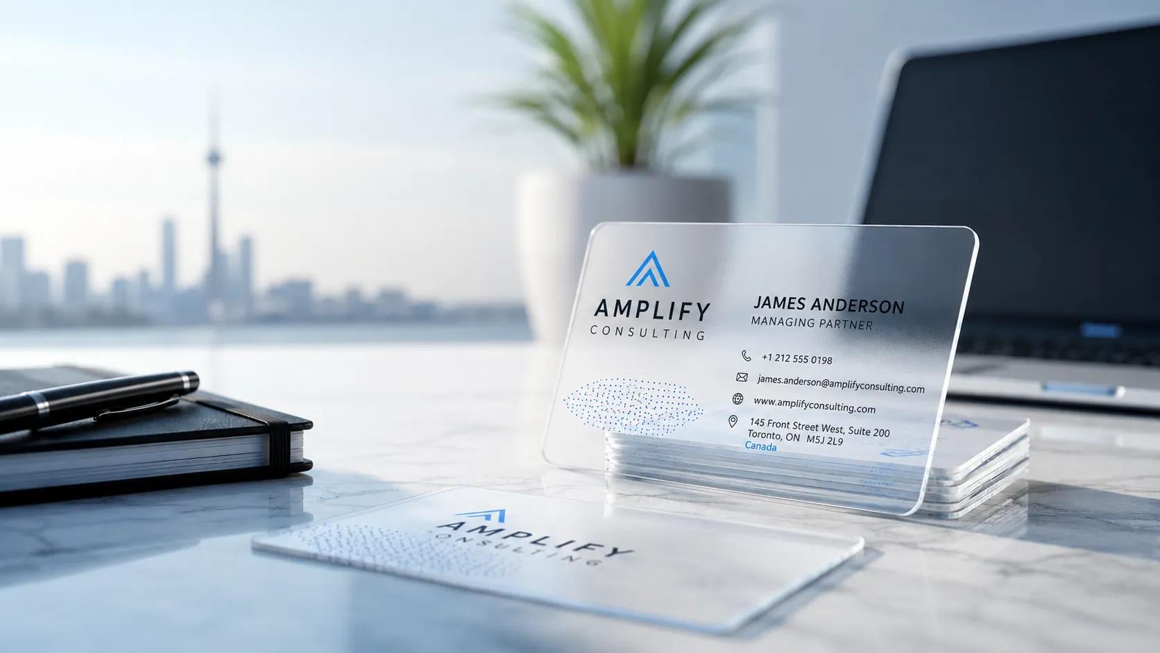 Transparent Plastic Business Cards